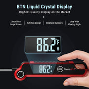 LABART TP620 Instant Read Meat Thermometer Digital, Cooking Thermometer with Large Auto-Rotating LCD Display
